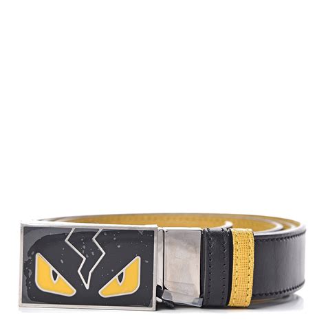 fendi monster eyes belt|reversible Fendi belt.